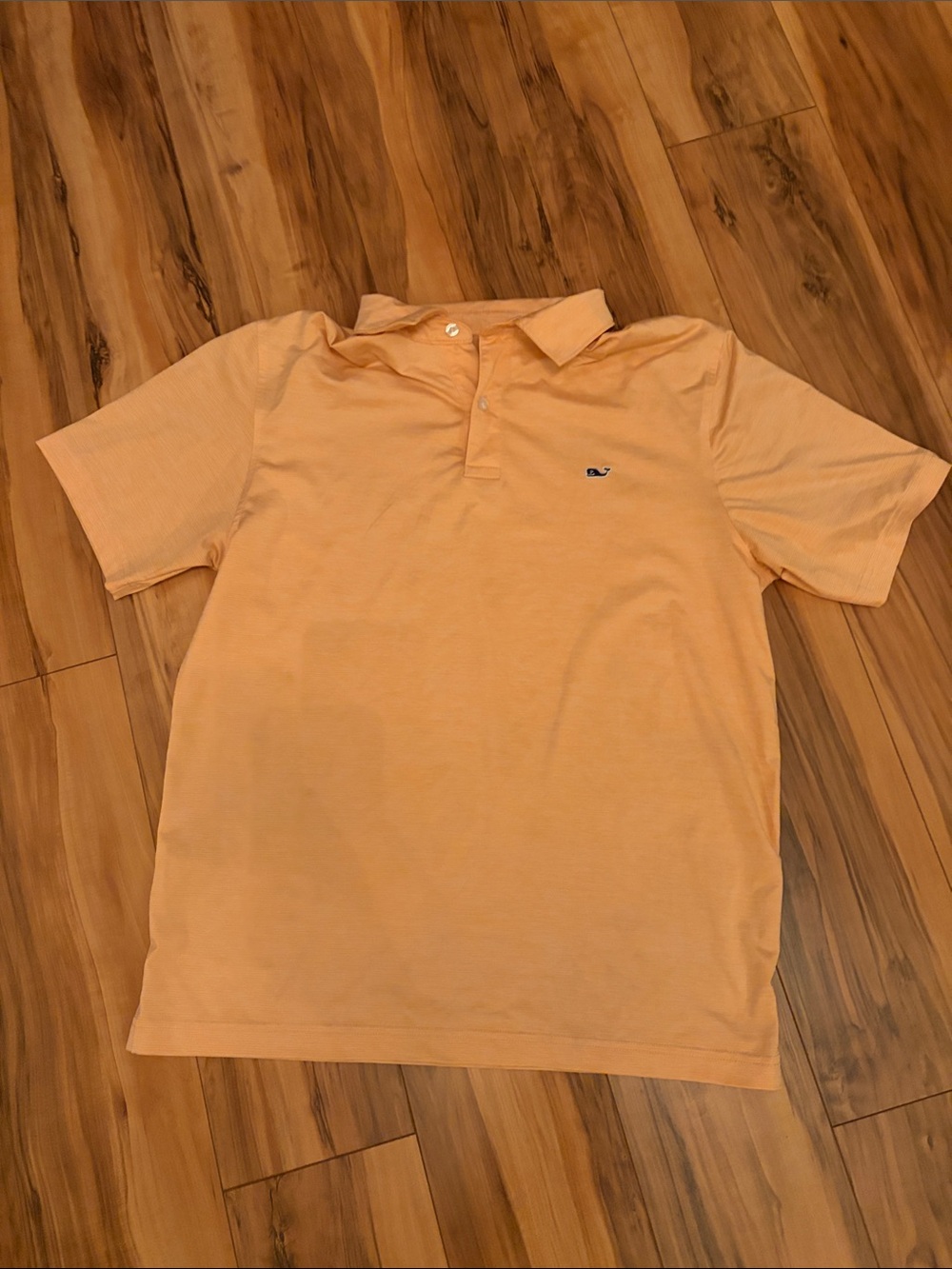 Vineyard Vines Men's Short Sleeve Performance Polo - Peach/Light Orange